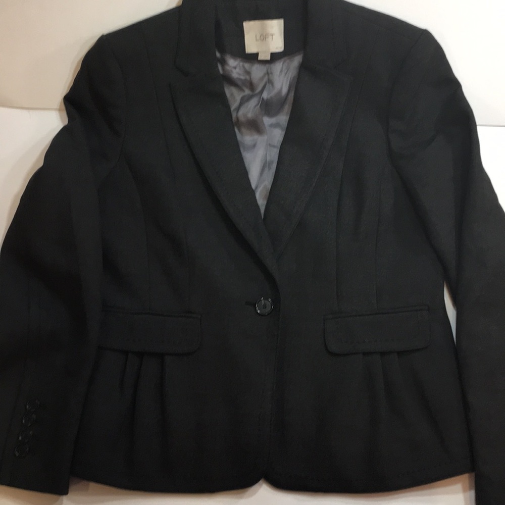 LOFT petites, size 6 Grey blazer,